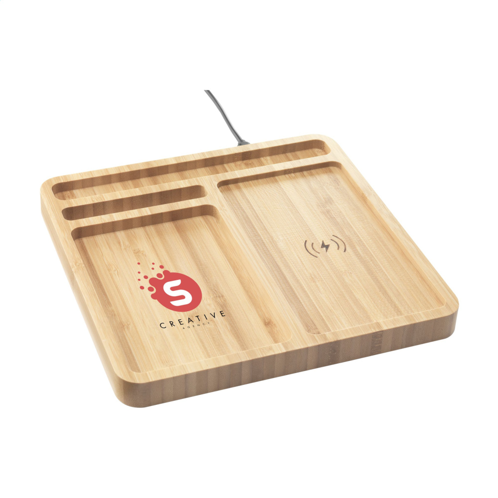 Logo trade reklaamtoote pilt: Bamboo Organizer laadija