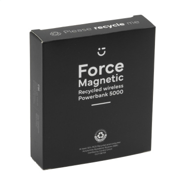 Logo trade reklaamtoote pilt: Force Magnetic RCS taaskasutatud juhtmevaba akupank 5000
