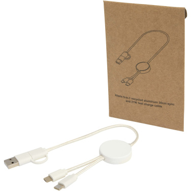 Logotrade firmakingi foto: Citala 5-in-1 taaskasutatud plastist 30 cm andmesünkroonimine ja 27 W kiirlaadimiskaabel