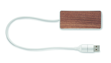 Logo trade reklaamkingituse pilt: UBAH USB-jaotur 4 porti 27,5 cm