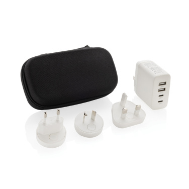 Logo trade ärikingi pilt: TravelCharge Pro RCS plastikust reisilaadija USB C-ga