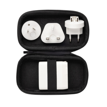 Logo trade meened foto: TravelCharge Pro RCS plastikust reisilaadija USB C-ga