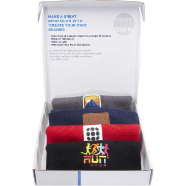 Logo trade ärikingituse pilt: Beanie näidiskarp