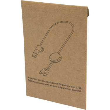 Logotrade reklaamtooted pilt: Citala 5-in-1 taaskasutatud plastist 30 cm kiirlaadimiskaabel
