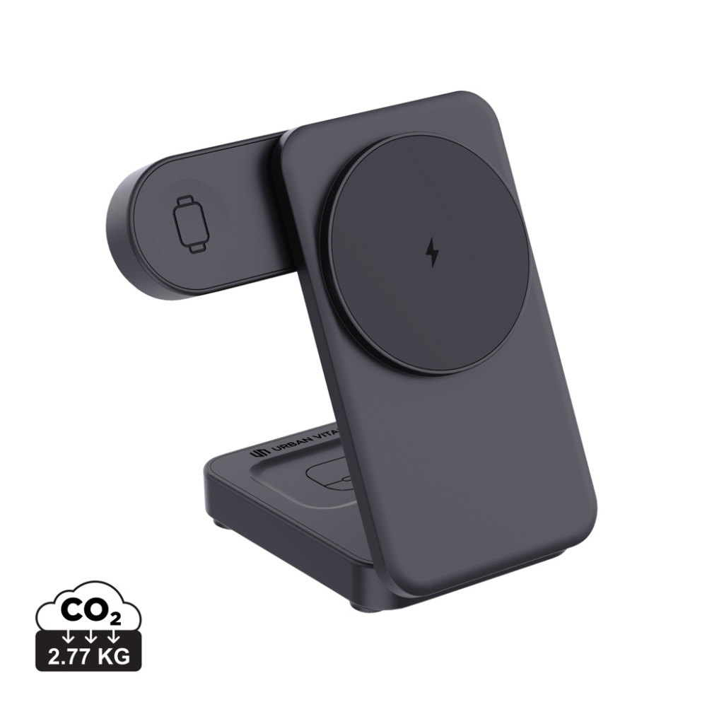 Logo trade reklaamtooted foto: Urban Vitamin Arcadia RCS plastikust 15W 3in1 magnetiline laadija