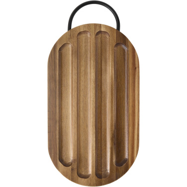 Logotrade firmakingitused pilt: Prestige akaatsiapuidust lõikelaud leivanoaga