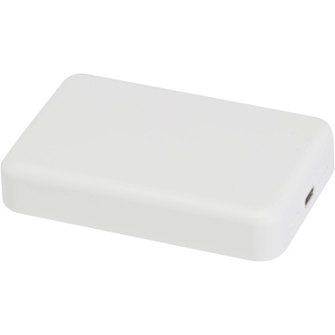 Logotrade reklaamkingitused pilt: Acrab 10 000 mAh 15W magnetiline juhtmevaba varupank 20W PD-ga - valmistatud taaskasutatud plastist