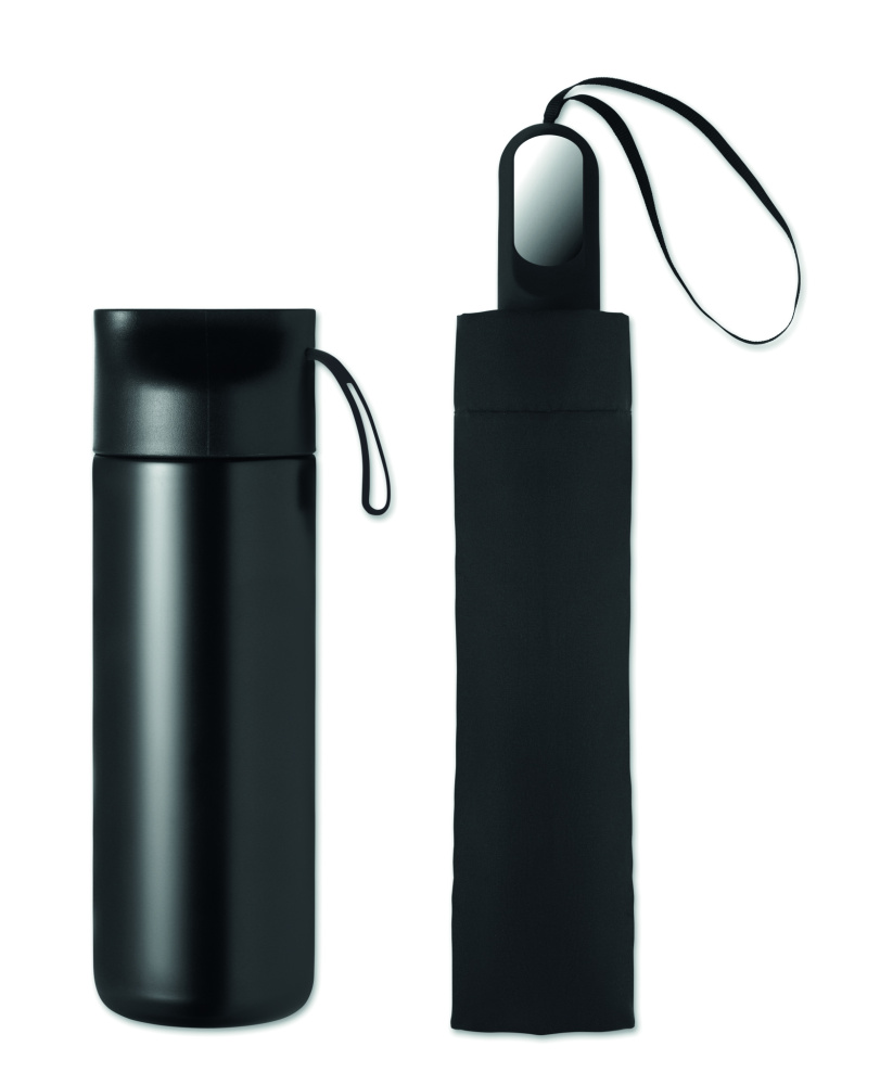 Logo trade reklaamtoote pilt: HITHERE kinkekomplekt termospudeli ja vihmavarjuga