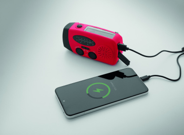 Logo trade ärikingid foto: Kaasaskantav SOS raadio LED-taskulampiga ONDA