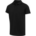 Graphite 180 g/m² lühikeste varrukatega unisex orgaaniline polosärk, Must