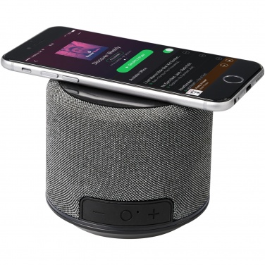 Logo trade mainoslahjat tuotekuva: Fiber Bluetooth® -kaiutin 3W ja langaton latausalusta
