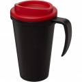 Americano® Grande 350 ml eristetty muki, Tasainen musta/punainen