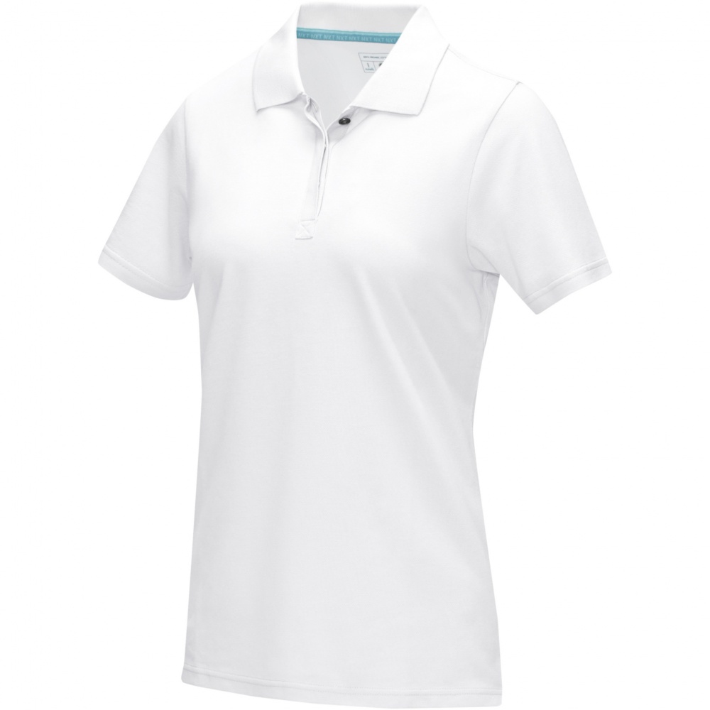 Logotrade liikelahjat mainoslahjat tuotekuva: Graphite short sleeve women’s organic polo