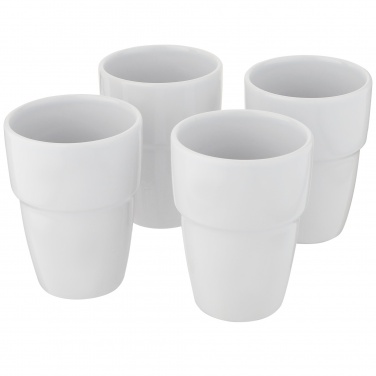 Logotrade mainoslahja tuotekuva: Staki 4-osainen 280 ml pinottava mukilahjasetti