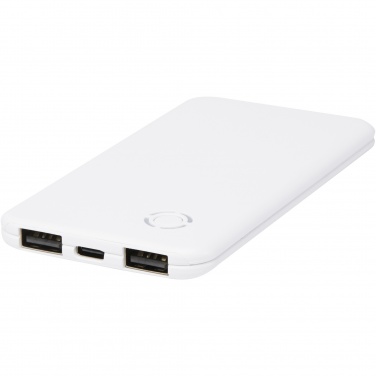 Logotrade mainostuote tuotekuva: Slender dual ohut varavirtalähde, 4 000 mAh