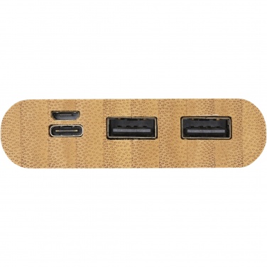 Logotrade liikelahjat mainoslahjat tuotekuva: Tulda-varavirtalähde, 10,000 mAh, bambua