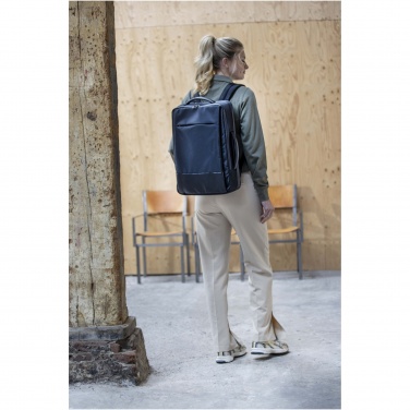 Logo trade mainostuote kuva: Expedition Pro 17 tuuman GRS-kierrätetystä materiaalista valmistettu laajennettava reppu kannettavalle, 35 l