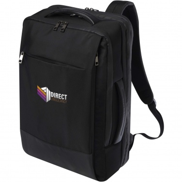 Logotrade mainostuote tuotekuva: Expedition Pro 17 tuuman GRS-kierrätetystä materiaalista valmistettu laajennettava reppu kannettavalle, 35 l