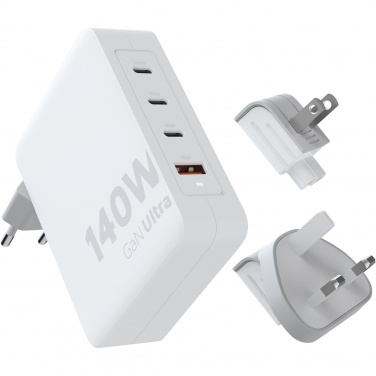 Logo trade mainoslahjat tuotekuva: Xtorm XVC2140 GaNUltra 140 W matkalaturi 240 W USB-C PD -kaapelilla