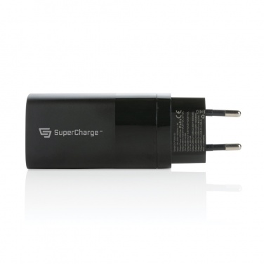 Logotrade mainoslahja tuotekuva: Philips 65 W erittäin nopea PD 3-porttinen USB-laturi