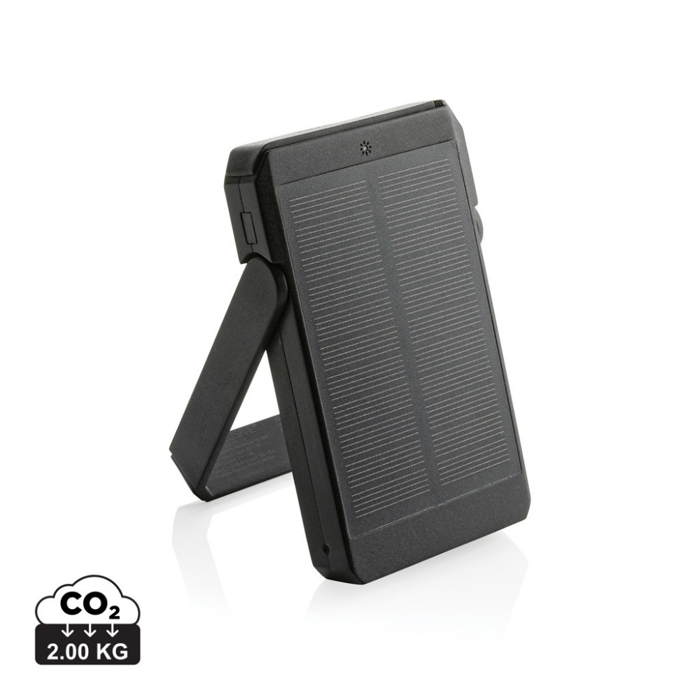 Logo trade liikelahjat tuotekuva: Skywave RCS 5000mAh 10W aurinkovirtapankki RCS muovista