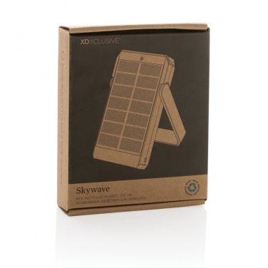Logo trade liikelahjat tuotekuva: Skywave RCS 5000mAh 10W aurinkovirtapankki RCS muovista