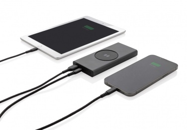 Logo trade liikelahja kuva: Terra RCS 18W alumiininen 10000 mAh varavirtalähde 10W