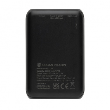 Logotrade mainoslahja ja liikelahja kuva: Urban Vitamin Alameda 10000 mAh PD varavirtalähde