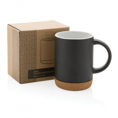 Logotrade liikelahja mainoslahja kuva: Keraaminen muki korkkipohjalla 280ml