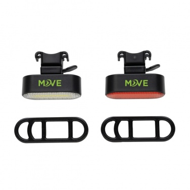 Logotrade mainostuotet kuva: Lumino RCS kierrätysmuovinen USB-ladattava pyörävalosarja