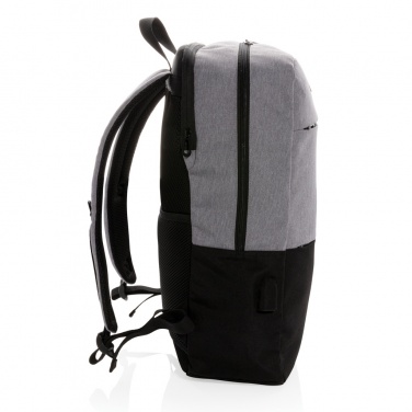 Logotrade mainostuote tuotekuva: Moderni PVC-vapaa 15,6"" USB & RFID -laptopreppu