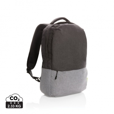Logotrade mainoslahjat ja liikelahjat tuotekuva: PVC-vapaa Duo color RPET 15,6” RFID -laptopreppu
