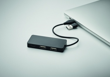 Logo trade mainoslahjat tuotekuva: 3 portin USB-keskitin