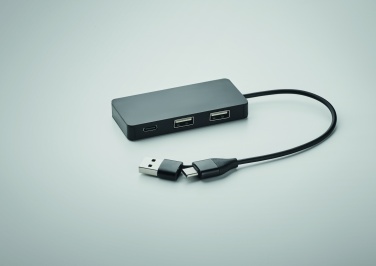 Logo trade mainoslahja kuva: 3 portin USB-keskitin