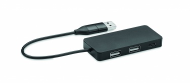 Logotrade mainoslahja ja liikelahja kuva: 3 portin USB-keskitin