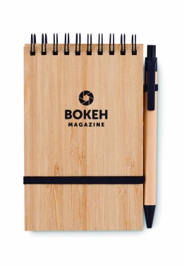 Logotrade liikelahjat kuva: Bambu muistikirja A6 SONORABAM