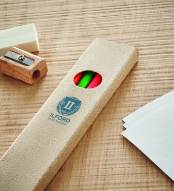 Logo trade mainoslahjat ja liikelahjat kuva: 4 korostuskynää laatikossa