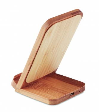 Logotrade mainoslahjat kuva: Bambu langaton laturi 5W WIRESTAND