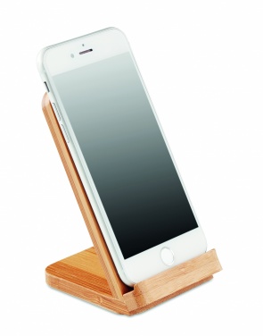 Logo trade mainoslahjat tuotekuva: Bambu langaton laturi 5W WIRESTAND
