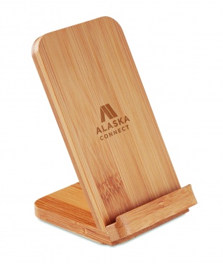 Logo trade liikelahjat tuotekuva: Bambu langaton laturi 5W WIRESTAND