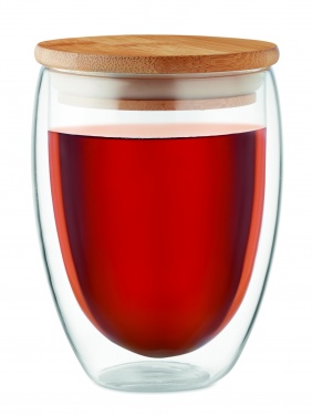 Logo trade liikelahjat mainoslahjat kuva: Bambu borosilikaattilasi 350 ml Cologne