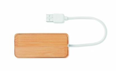 Logotrade liikelahja tuotekuva: Bambu USB- keskitin