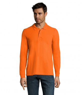 Logo trade liikelahja mainoslahja tuotekuva: PERFECT MEN LSL POLO 180g