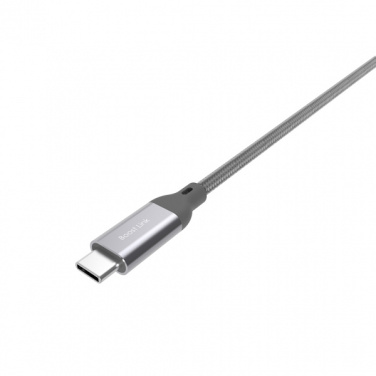 Logo trade liikelahjat mainoslahjat kuva: Nailoninen tiedonsiirtokaapeli LK30 Type - C Quick Charge 3.0