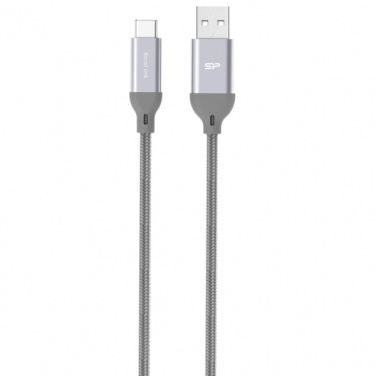 Logotrade liikelahja mainoslahja kuva: Nailoninen tiedonsiirtokaapeli LK30 Type - C Quick Charge 3.0