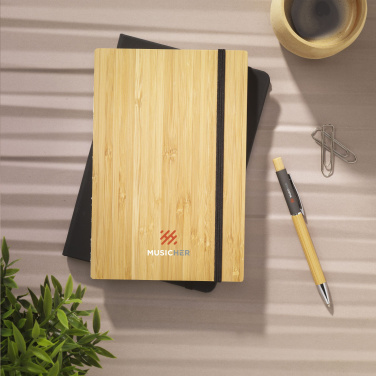 Logo trade mainoslahja kuva: Bamboo Journal Naked Spine Paper Notebook A5