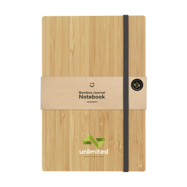 Logotrade liikelahjat mainoslahjat tuotekuva: Bamboo Journal Naked Spine Paper Notebook A5