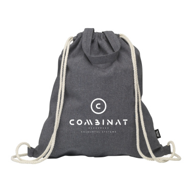Logotrade liikelahja tuotekuva: GRS Recycled Cotton PromoBag Plus (180 g/m²) reppu