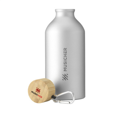 Logo trade liikelahjat tuotekuva: AluBamboo GRS Kierrätetty Alu 500 ml vesipullo