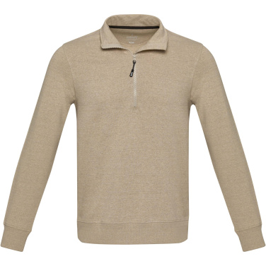 Logotrade mainoslahja ja liikelahja kuva: Tin unisex Aware™-kierrätetty neljännesvetoketjullinen svetari